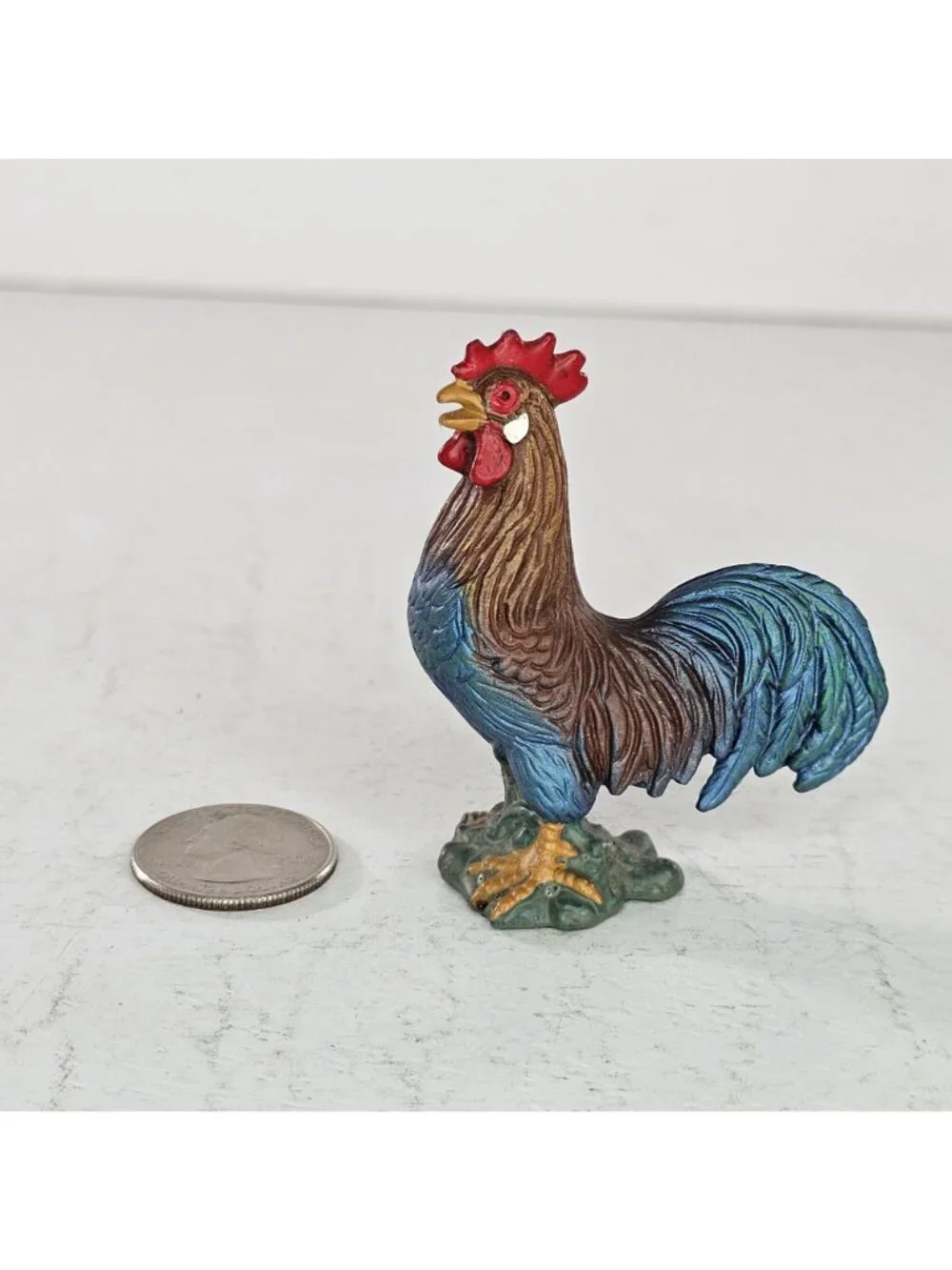schleich rooster colorful